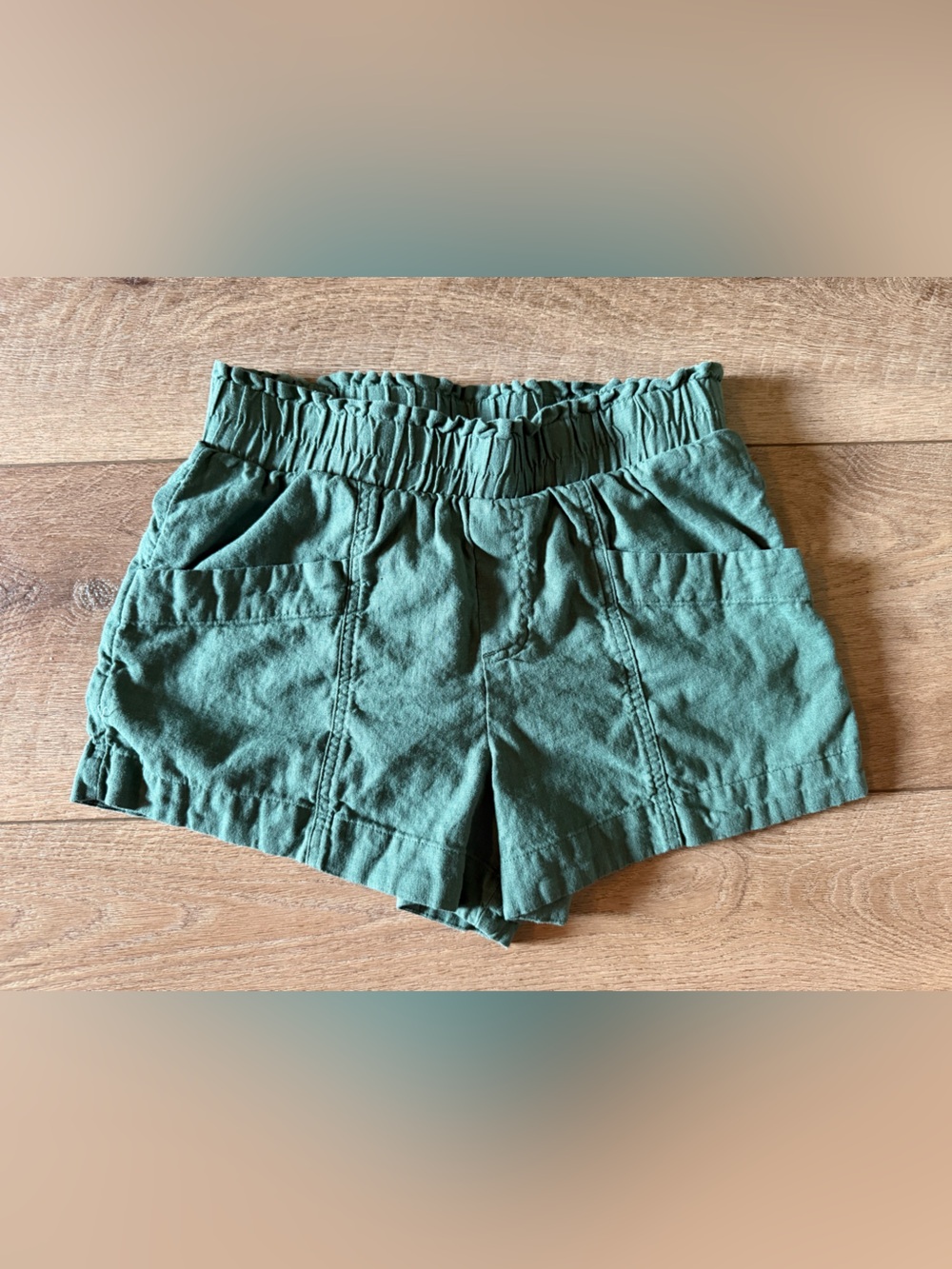 Women’s A New Day Beautiful Green High Rise Linen Shorts